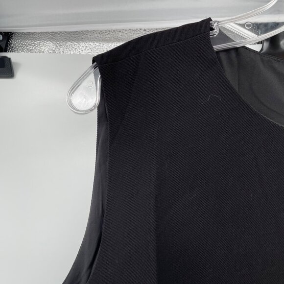 ee:some Womens Colorblock Shift Dress Sleeveless Black/Cream Size Large New - Picture 5 of 9